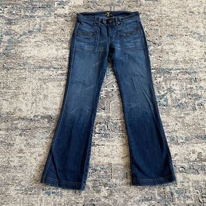 7 for all mankind utility flare jeans